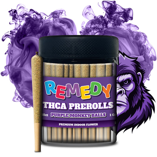 THC-A Pre-Rolls Joints 50 Pack - Purple Monkey Balls