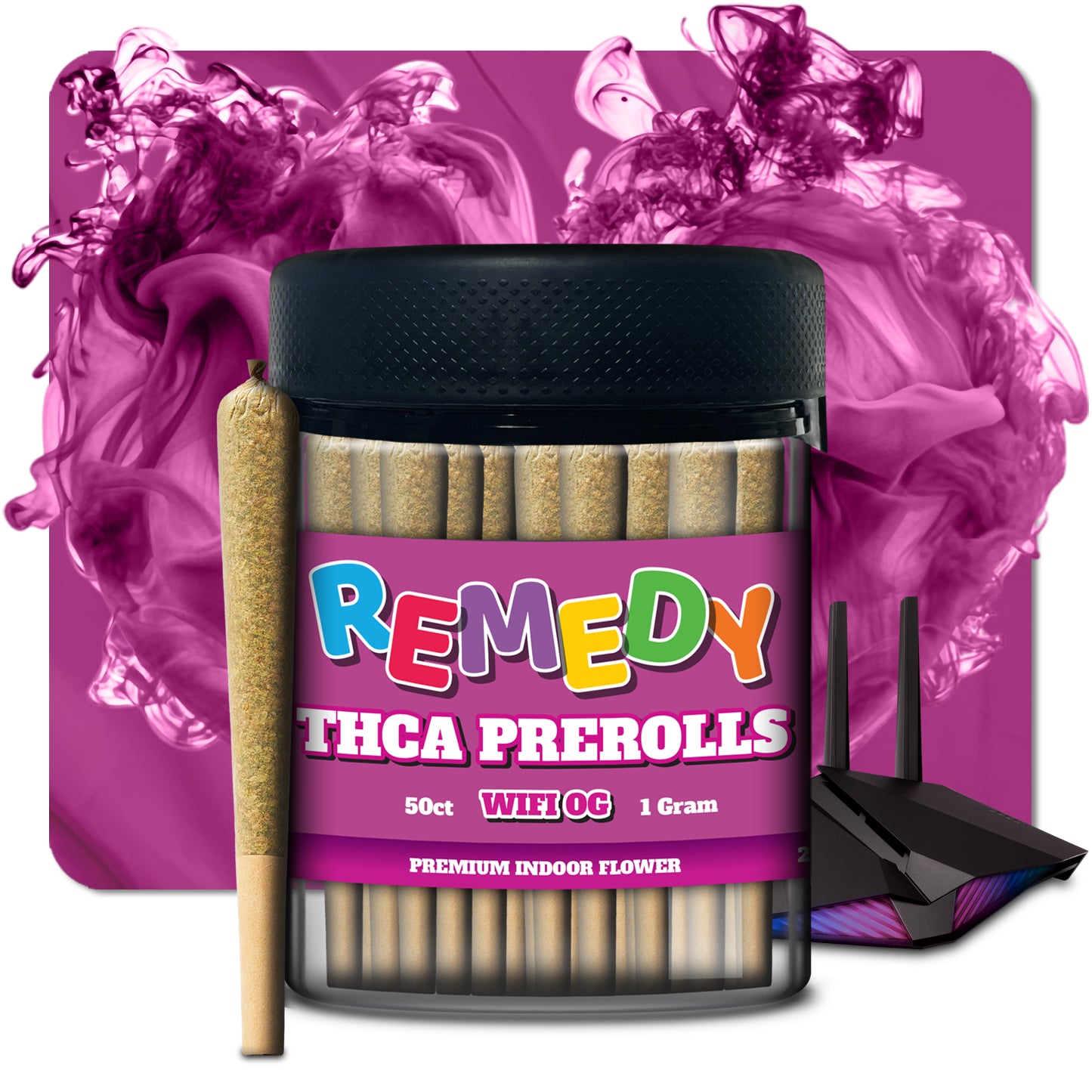THC-A Pre-Rolls Joints 50 Pack - Wifi OG