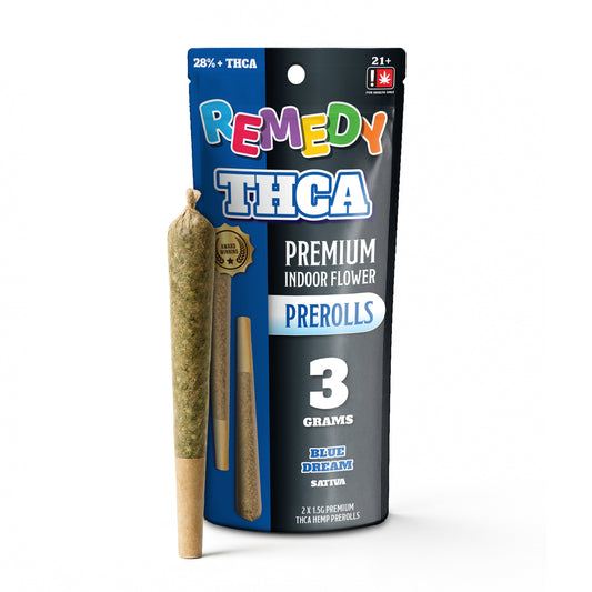 THC-A 3 Gram Pre-Rolls Joints 2 Pack - Blue Dream