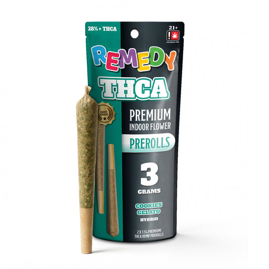 THC-A 3 Gram Pre-Rolls Joints 2 Pack - Cookies Gelato