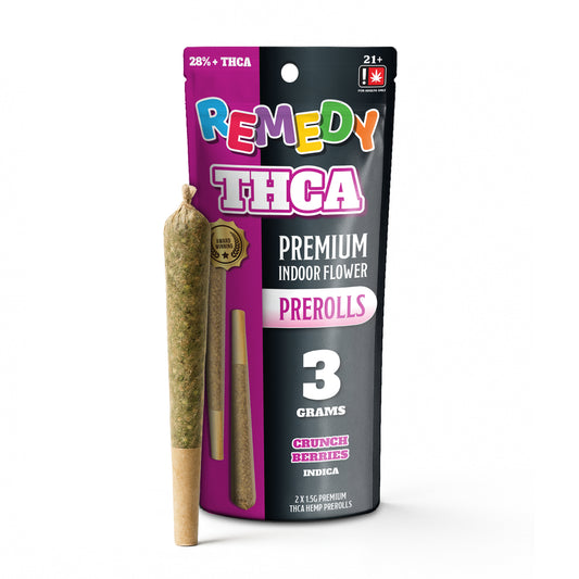 THC-A 3 Gram Pre-Rolls Joints 2 Pack - Crunch Berries