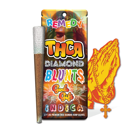 THC-A Pre-Rolls Diamond Blunts 2 Pack - God's Gift