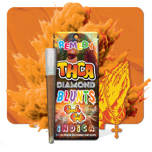 THC-A Pre-Rolls Diamond Blunts 2 Pack - God's Gift