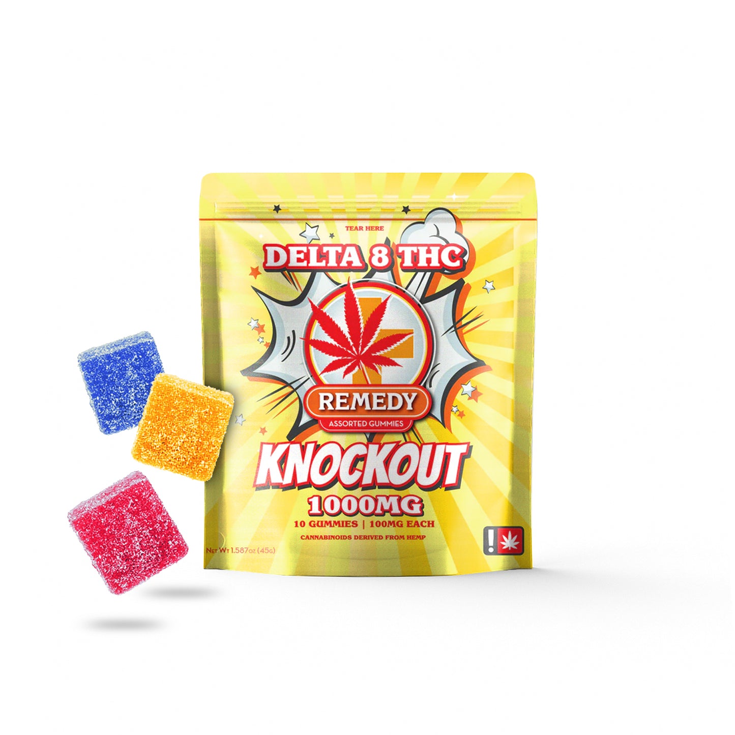 Knockout Gummies 1000mg/10ct - Delta 8