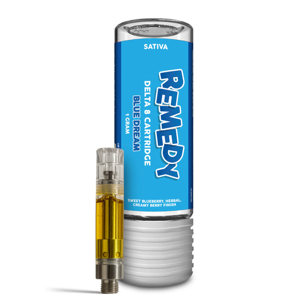 Delta 8 THC Blue Dream Cartridge | Remedy Premium Hemp Delta 8 THC Blue Dream Cartridge | Remedy Premium Hemp