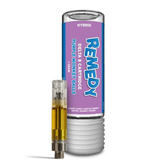 Purple Monkey Balls Delta 8 1g Cart