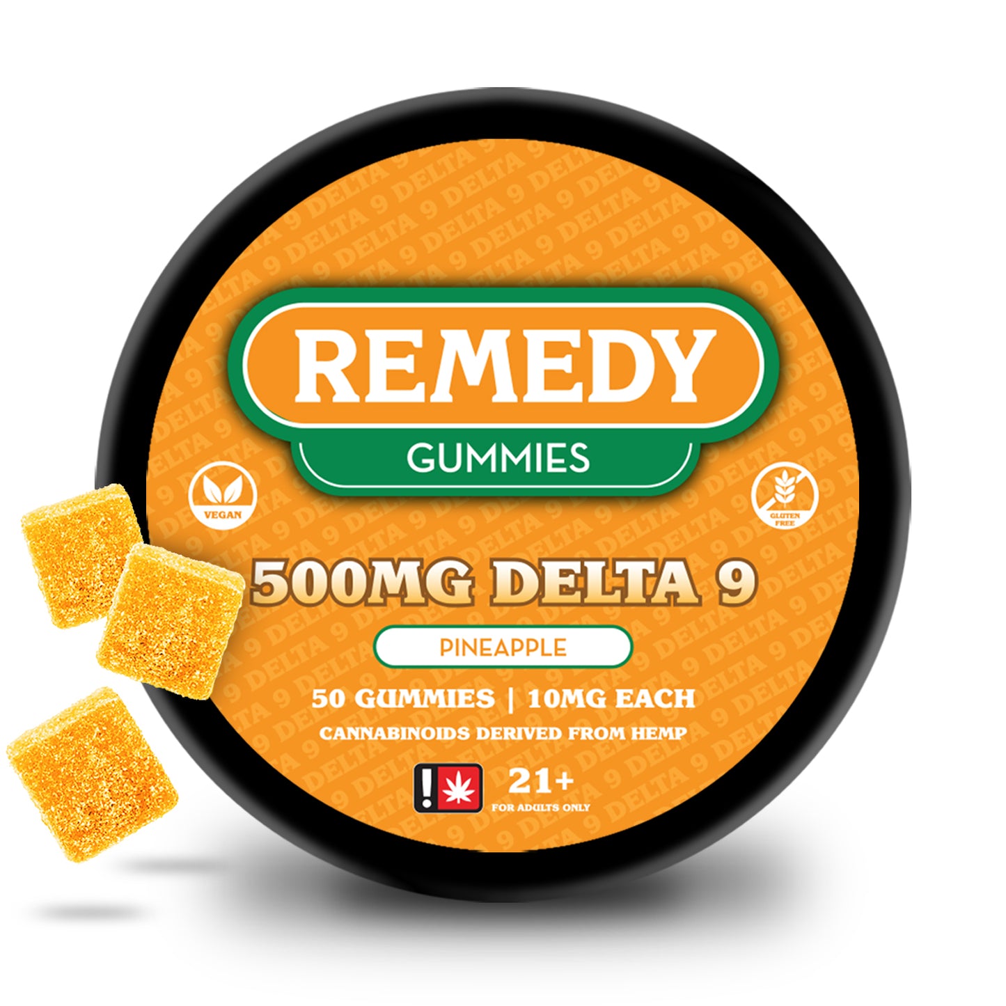 Pineapple Delta 9 500mg Gummies