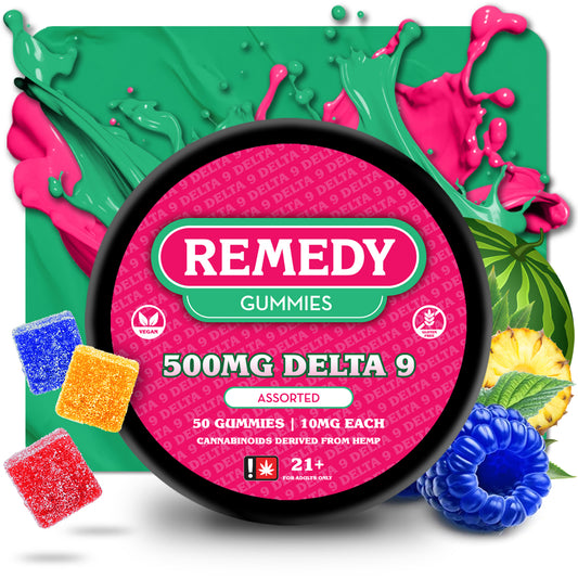 Delta 9 THC Assorted Gummies 500mg