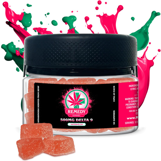 Delta 9 THC Gummies Watermelon 500mg