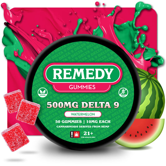 Delta 9 THC Gummies Watermelon 500mg