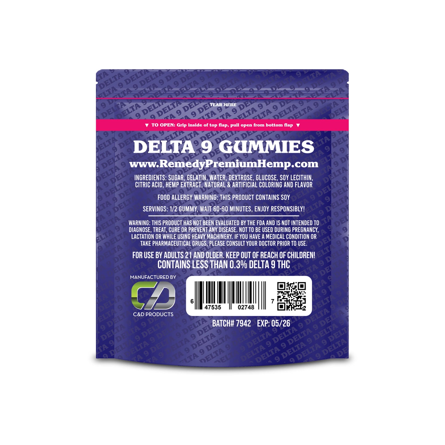 Delta 9 THC Gummies Assorted 200mg