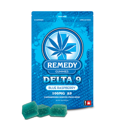 Delta 9 THC Gummies Blue Raspberry 100mg