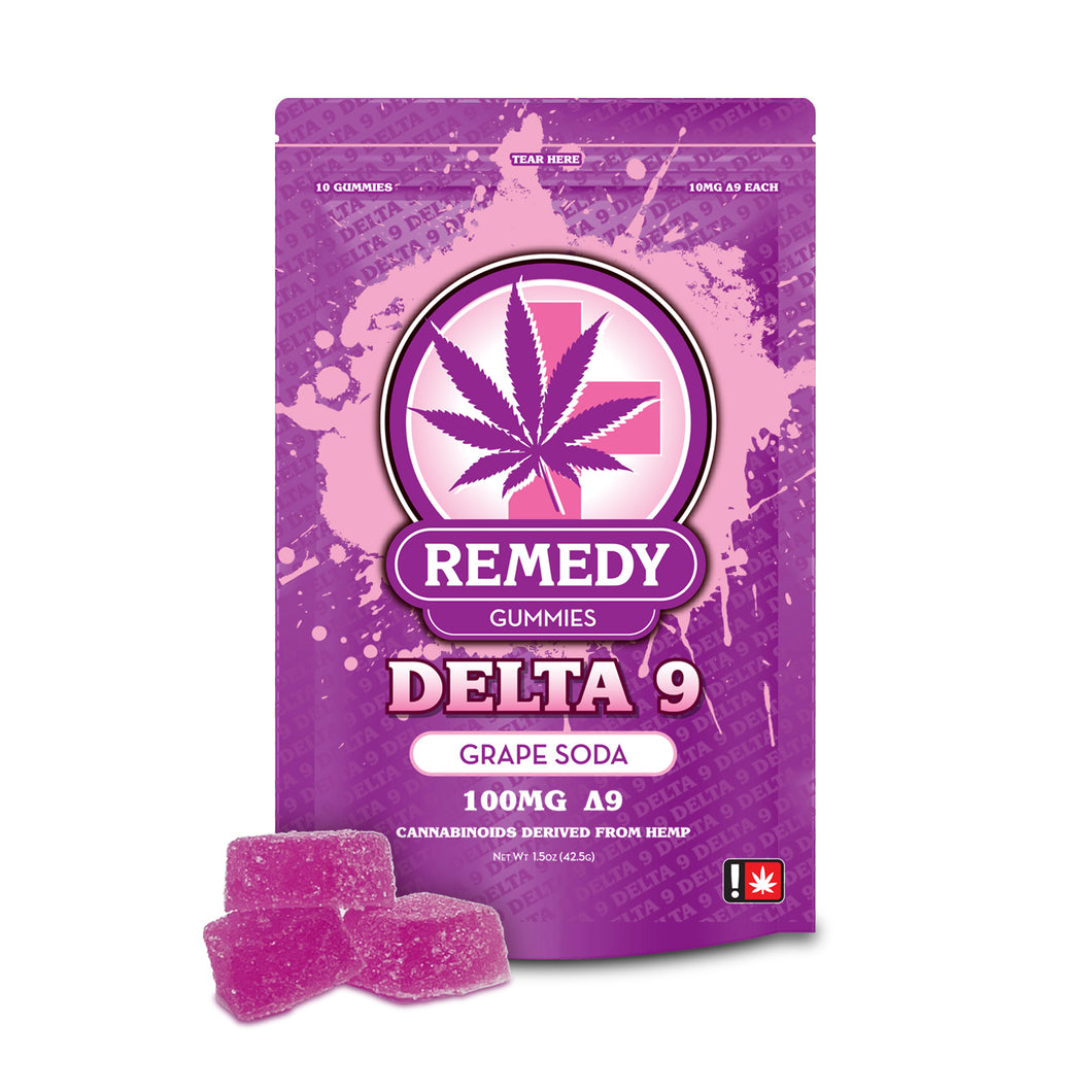 Delta 9 THC Gummies Grape Soda 100mg