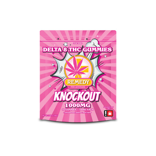 Knockout Pink Lemonade Gummies 1000mg/10ct - Delta 8