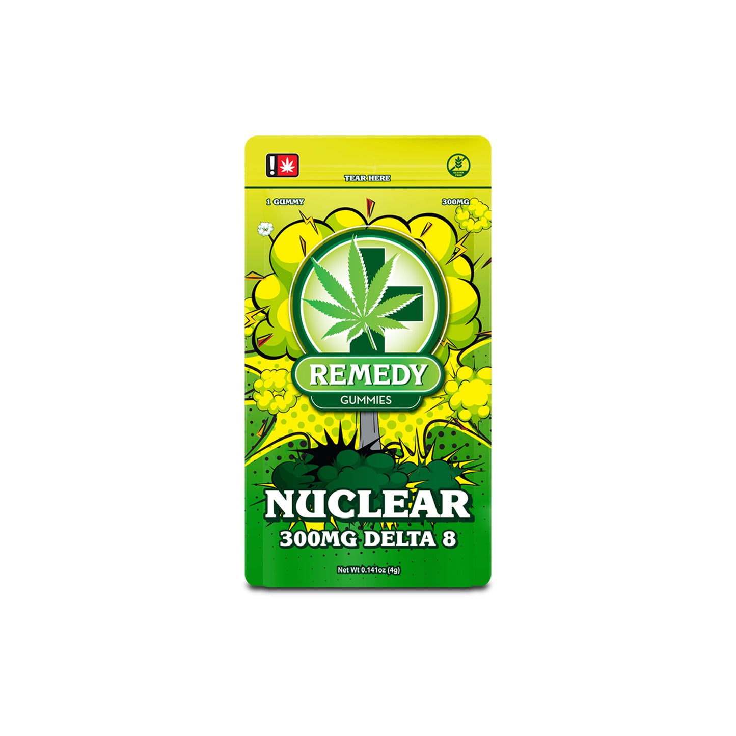 5 Pack Nuclear Gummies 300mg/1ct - Delta 8