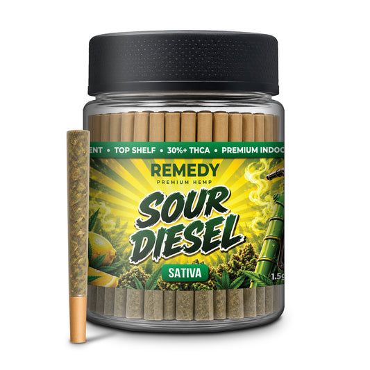 Sour Diesel THCa 1.5g PreRolls 50-Pack
