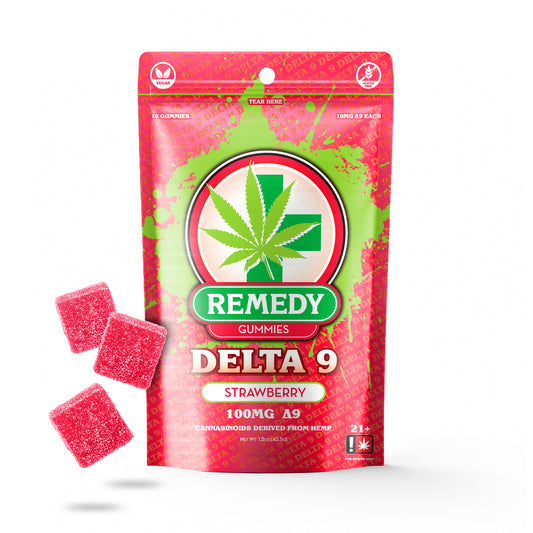 Delta 9 THC Gummies Strawberry 100mg