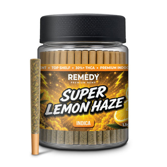 Super Lemon Haze THCa 1.5g PreRolls 50-Pack