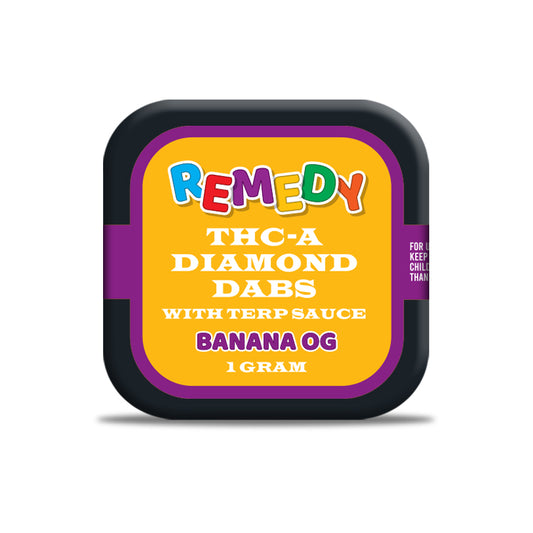 THC-A Diamond Dabs with Terp Sauce Banana OG - 1 Gram