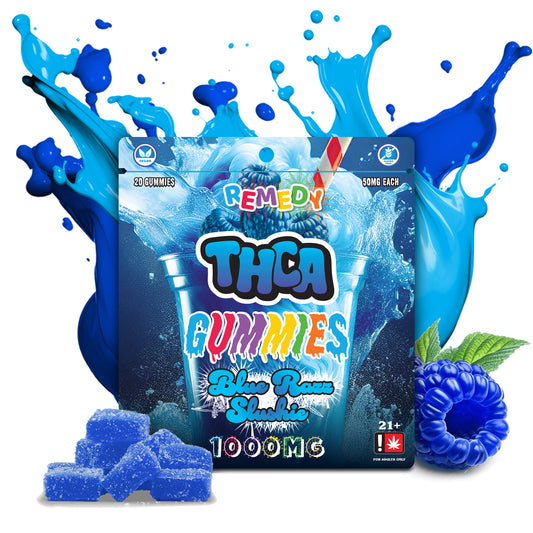 THC-A Gummies Blue Razz Slushie 1000mg