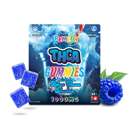 THC-A Gummies Blue Razz Slushie 1000mg
