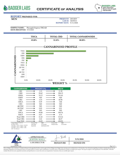 Pineapple Express THCaLive Resin 2g Disposable