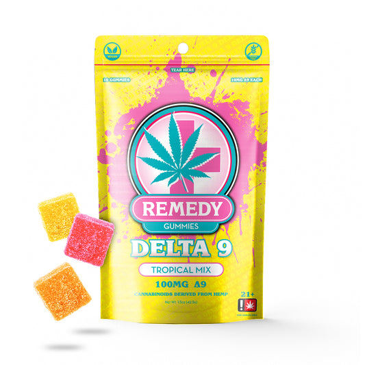 Delta 9 THC Tropical Mix Gummies 100mg