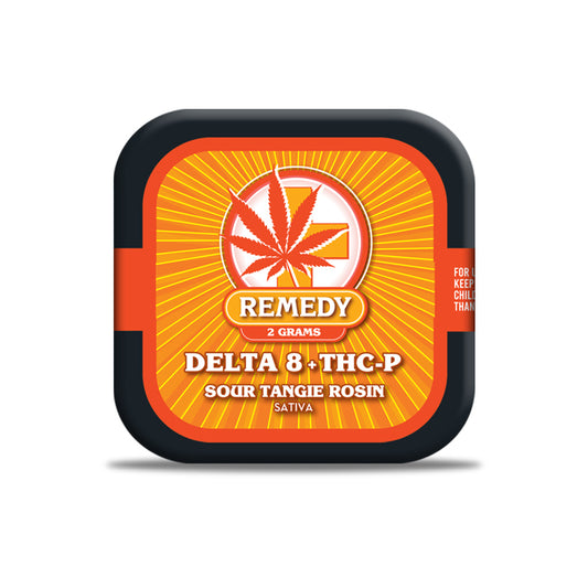 Delta 8 + THC-P Dabs Sour Tangie Rosin - 2 Grams