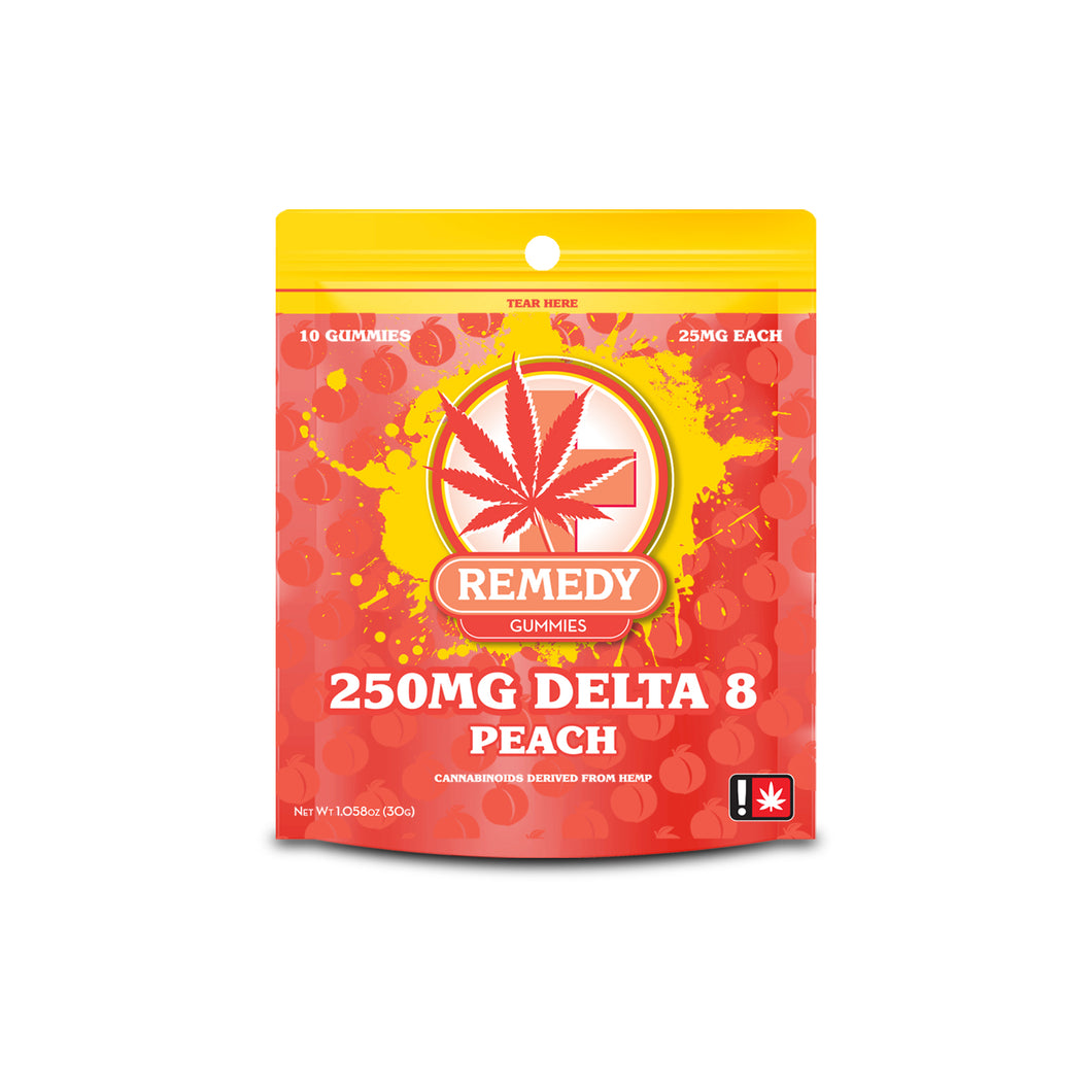 Delta 8 THC Gummies Peach 250mg